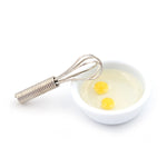 Mini frullino manuale in metallo per casa delle bambole