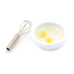 Mini frullino manuale in metallo per casa delle bambole