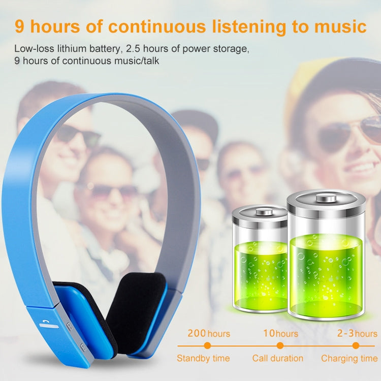 AEC BQ618 Auricolare vivavoce stereo Bluetooth wireless intelligente con microfono, supporto 3,5 mm per telefono/tablet/PSP