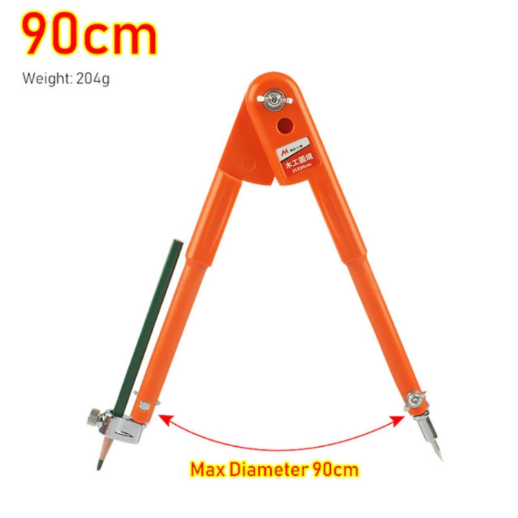 Bussola per la lavorazione del legno con cerchio da disegno in acciaio inossidabile multifunzionale in metallo, S, L