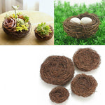 Nido in rattan Uccelli Artigianato per uccelli Nido di pollo Puntelli per scena nido di uccello fatti a mano fai-da-te, 8cm, 10cm, 12cm, 15cm