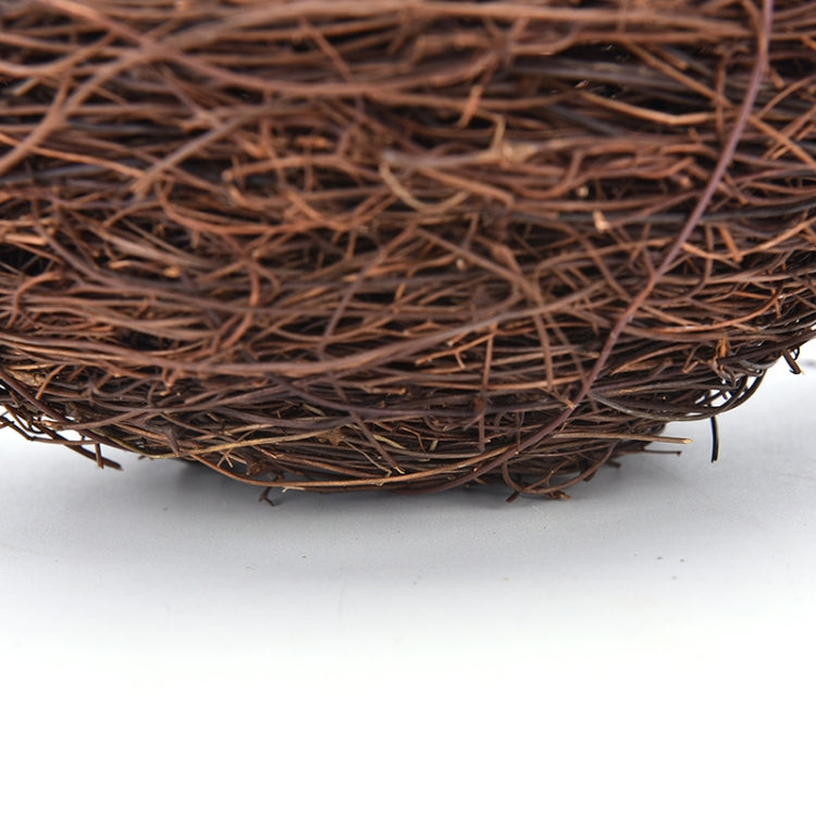 Nido in rattan Uccelli Artigianato per uccelli Nido di pollo Puntelli per scena nido di uccello fatti a mano fai-da-te, 8cm, 10cm, 12cm, 15cm