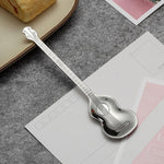 Cucchiaio per miscelazione caffè in acciaio inossidabile Cucchiaio creativo a forma di strumento musicale, Guitar Silver, Octagonal Silver, Lute Silver, Yueqin Silver, Guitar Titanium Gold, Octagonal Titanium Gold, Lute Titanium Gold, Yueqin Titanium G...