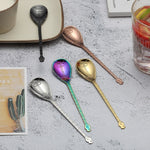 Cucchiaio per miscelazione caffè in acciaio inossidabile Cucchiaio creativo a forma di strumento musicale, Guitar Silver, Octagonal Silver, Lute Silver, Yueqin Silver, Guitar Titanium Gold, Octagonal Titanium Gold, Lute Titanium Gold, Yueqin Titanium G...