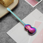 Cucchiaio per miscelazione caffè in acciaio inossidabile Cucchiaio creativo a forma di strumento musicale, Guitar Silver, Octagonal Silver, Lute Silver, Yueqin Silver, Guitar Titanium Gold, Octagonal Titanium Gold, Lute Titanium Gold, Yueqin Titanium G...