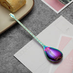 Cucchiaio per miscelazione caffè in acciaio inossidabile Cucchiaio creativo a forma di strumento musicale, Guitar Silver, Octagonal Silver, Lute Silver, Yueqin Silver, Guitar Titanium Gold, Octagonal Titanium Gold, Lute Titanium Gold, Yueqin Titanium G...