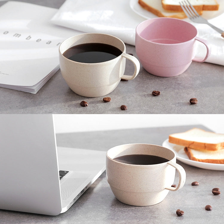 Tazze da colazione per tè e latte in paglia di grano