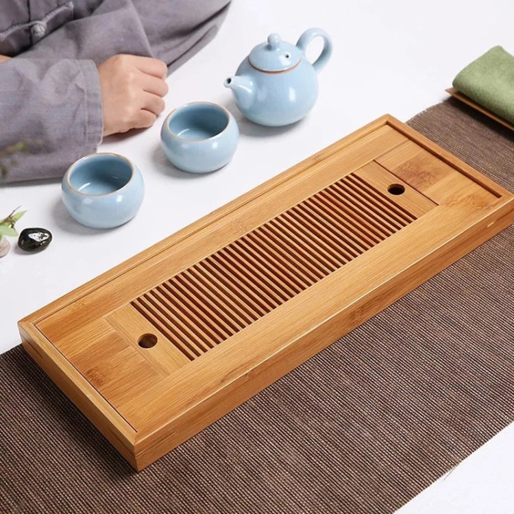 2 vassoi da tè in bambù, accessori per tè Kung Fu, tavolo da tè con scolapiatti, Bamboo Tea Trays