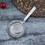 2 filtri per cocktail con trappola per ghiaccio in acciaio inossidabile per barista, Stainless Steel, Rose Gold, Gold, Black