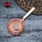 2 filtri per cocktail con trappola per ghiaccio in acciaio inossidabile per barista, Stainless Steel, Rose Gold, Gold, Black