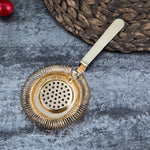 2 filtri per cocktail con trappola per ghiaccio in acciaio inossidabile per barista, Stainless Steel, Rose Gold, Gold, Black