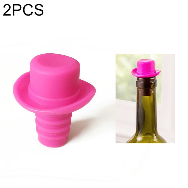 2 pezzi di gel di silice cappello a cilindro tappi per vino fresco ampolla tappo per vino rosso, 2 PCS Hat Shape(Brown), 2 PCS Hat Shape(Black), 2 PCS Hat Shape(Red Wine), 2 PCS Hat Shape(Yellow), 2 PCS Hat Shape(Rose Red), 2 PCS Hat Shape(Red)