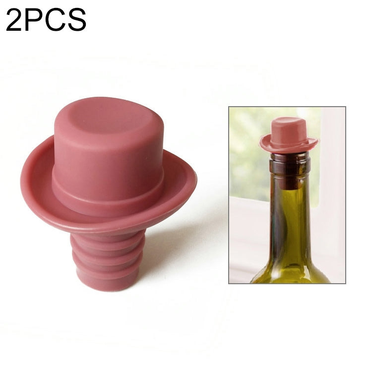 2 pezzi di gel di silice cappello a cilindro tappi per vino fresco ampolla tappo per vino rosso, 2 PCS Hat Shape(Brown), 2 PCS Hat Shape(Black), 2 PCS Hat Shape(Red Wine), 2 PCS Hat Shape(Yellow), 2 PCS Hat Shape(Rose Red), 2 PCS Hat Shape(Red)
