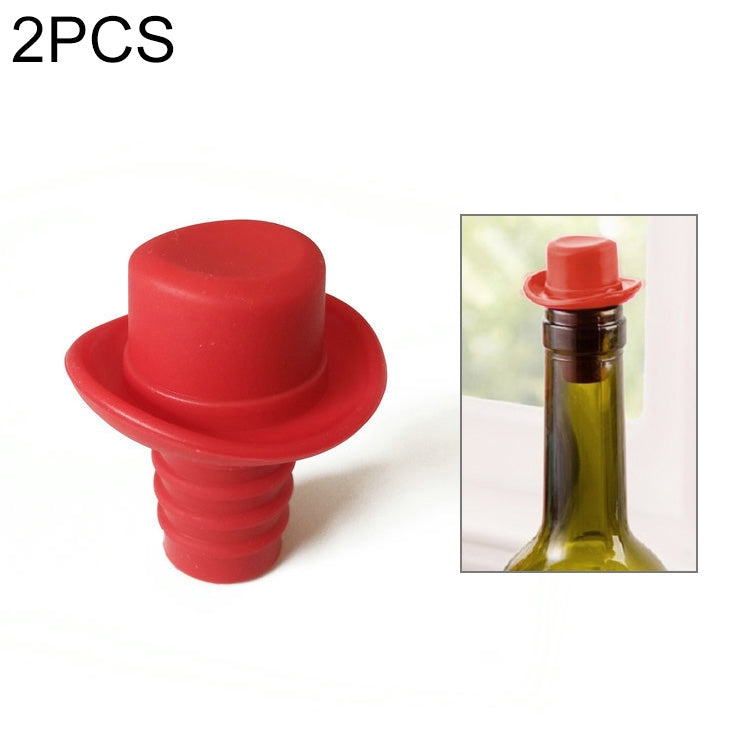 2 pezzi di gel di silice cappello a cilindro tappi per vino fresco ampolla tappo per vino rosso, 2 PCS Hat Shape(Brown), 2 PCS Hat Shape(Black), 2 PCS Hat Shape(Red Wine), 2 PCS Hat Shape(Yellow), 2 PCS Hat Shape(Rose Red), 2 PCS Hat Shape(Red)