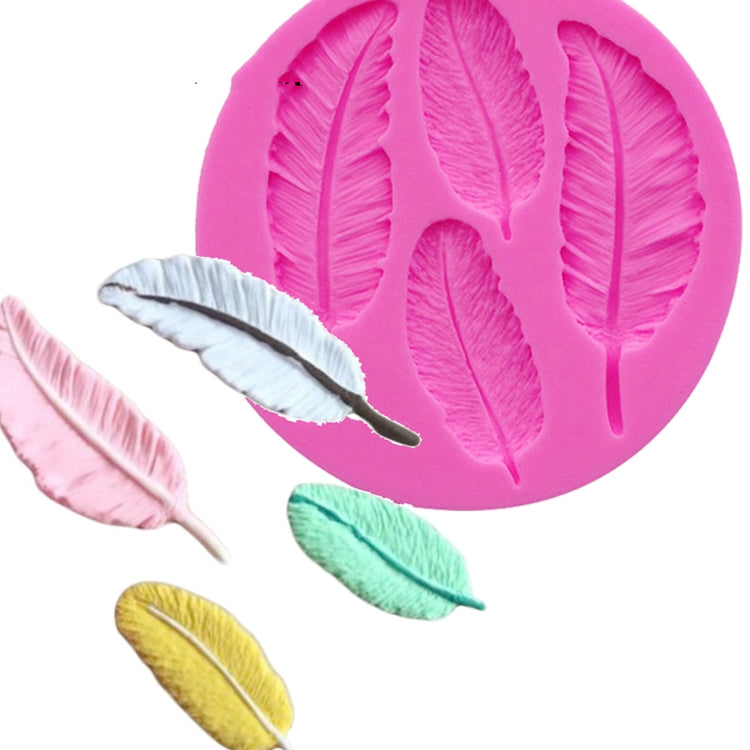 Stampo in silicone a forma di piuma da 3 pezzi, Feather Shape