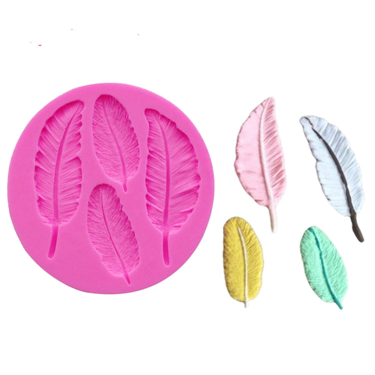 Stampo in silicone a forma di piuma da 3 pezzi, Feather Shape