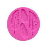 Stampo in silicone a forma di piuma da 3 pezzi, Feather Shape