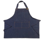 Grembiule in denim regolabile con cavezza