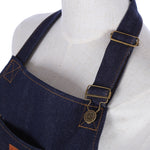 Grembiule in denim regolabile con cavezza