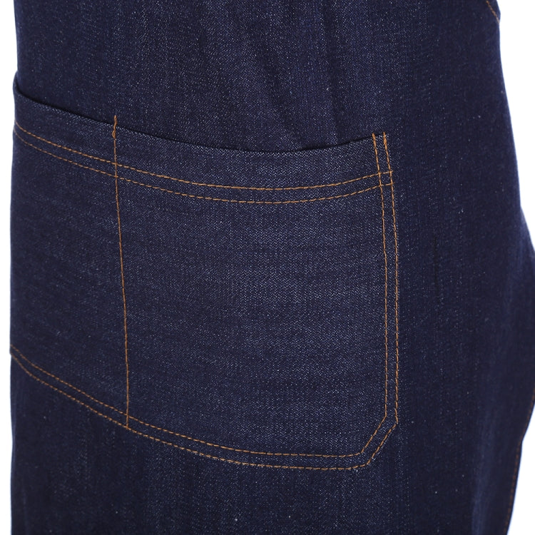 Grembiule in denim regolabile con cavezza