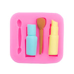 2 pezzi rossetto matita per sopracciglia strumento per il trucco forma stampo in silicone per torta fondente stampo per cioccolato stampo in argilla, Eyebrow Pencil  Shape