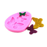 2 PCS Simulazione Farfalla Fondente Stampo in silicone Sapone fatto a mano Fai da te Torta che decora Strumenti di cottura in pizzo al cioccolato, 2 PCS