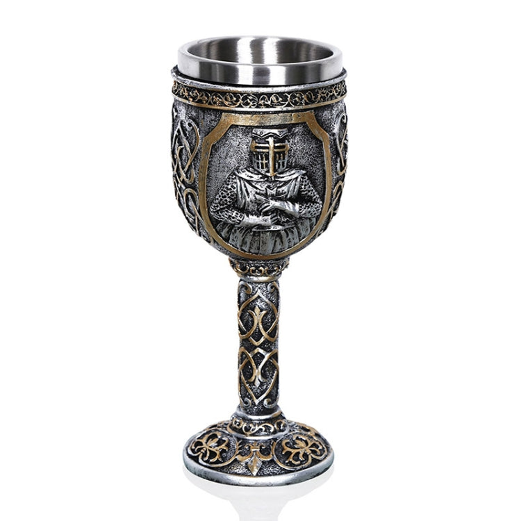 Boccale di birra da caffè con teschio vichingo 3D Boccale con teschio Birra Vino Bevanda Regalo Tazza decorativa da cavaliere in acciaio inossidabile per uomo, Goblet, Mug
