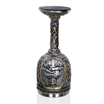 Boccale di birra da caffè con teschio vichingo 3D Boccale con teschio Birra Vino Bevanda Regalo Tazza decorativa da cavaliere in acciaio inossidabile per uomo, Goblet, Mug