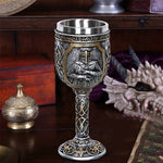Boccale di birra da caffè con teschio vichingo 3D Boccale con teschio Birra Vino Bevanda Regalo Tazza decorativa da cavaliere in acciaio inossidabile per uomo, Goblet, Mug