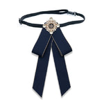 Accessori di abbigliamento spilla con fiocco in stoffa con fiocco di perle unisex, Tie Belts Version, Pin Buckle Version