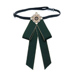 Accessori di abbigliamento spilla con fiocco in stoffa con fiocco di perle unisex, Tie Belts Version, Pin Buckle Version