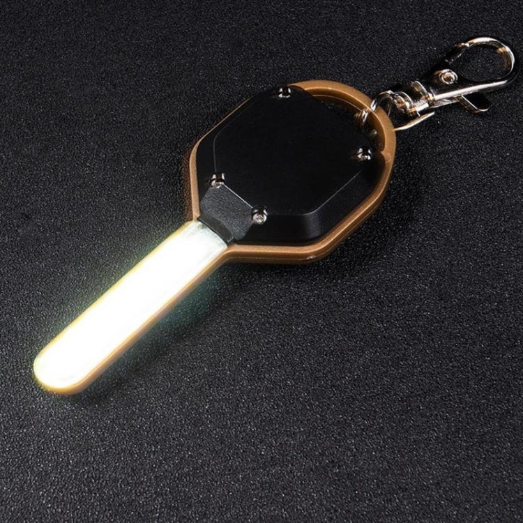 Mini portachiavi tascabile con luce bianca a LED per portachiavi con torcia per esterni