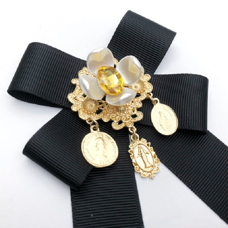Accessori di abbigliamento spilla per camicia con fiocco e fiocco di diamanti vintage da donna, Tie Belts Version, Pin Buckle Version