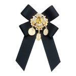 Accessori di abbigliamento spilla per camicia con fiocco e fiocco di diamanti vintage da donna, Tie Belts Version, Pin Buckle Version