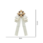 Accessori per costumi con papillon in pizzo con spilla in stoffa stile corte da donna, Pin Buckle Version, Tie Belts Version