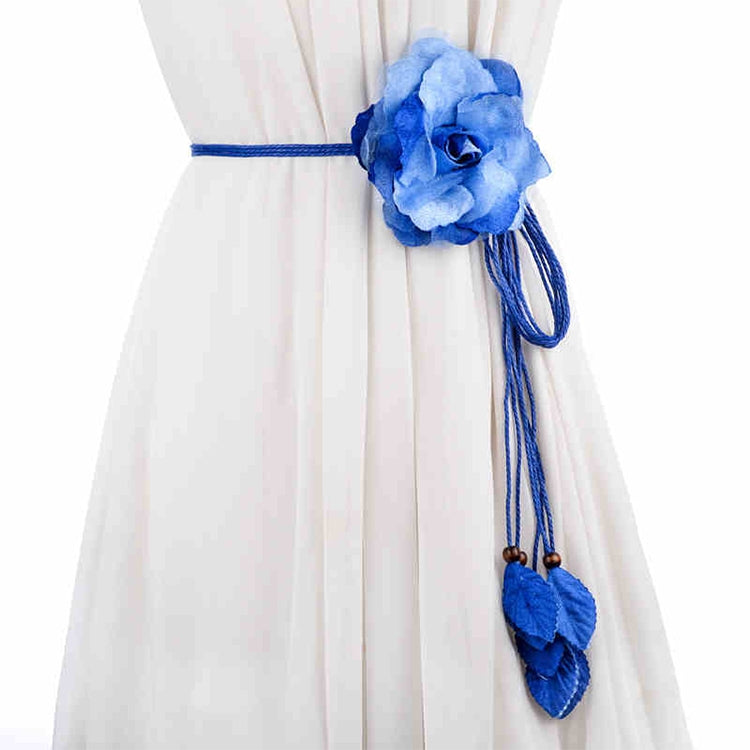 Cintura decorativa con nappa floreale lunga e sottile da donna