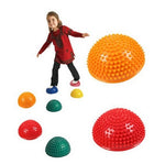 Pietre miliari dell'equilibrio dell'emisfero Palla da massaggio appuntita Durian Integrazione sensoriale Giochi all'aperto per interni Giocattoli per bambini, Yellow, Purple, Rose Red, Red, Blue, Green
