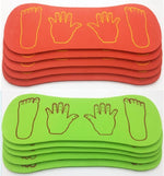 3 PCS Attrezzature per l'allenamento del senso degli sport all'aria aperta Schiuma Mani e piedi Cooperazione Sport da tavolo Gioco Giocattoli per bambini, consegna a colori casuali, 3 PCS Hands and Feet Cooperation Board
