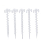 10 Pz/set Luminoso Tenda Da Campeggio A Baldacchino A Terra Vite Pioli Corno Chiodi Tenda Arrampicata All'aperto Chiodi di Plastica Tenda Accessori