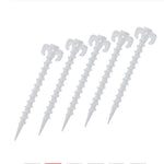 10 Pz/set Luminoso Tenda Da Campeggio A Baldacchino A Terra Vite Pioli Corno Chiodi Tenda Arrampicata All'aperto Chiodi di Plastica Tenda Accessori