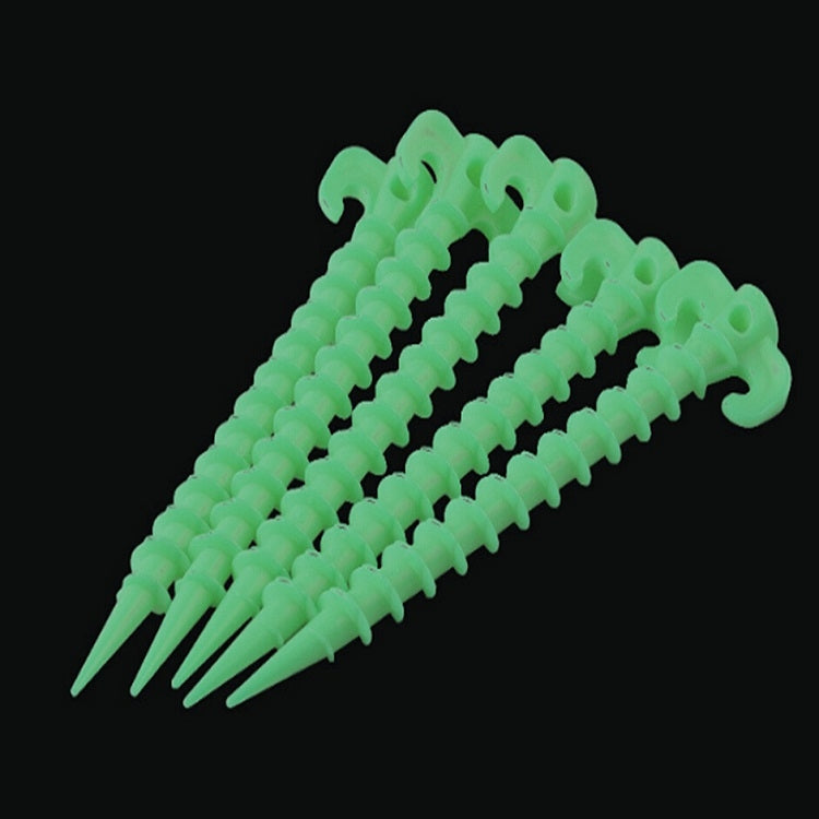 10 Pz/set Luminoso Tenda Da Campeggio A Baldacchino A Terra Vite Pioli Corno Chiodi Tenda Arrampicata All'aperto Chiodi di Plastica Tenda Accessori