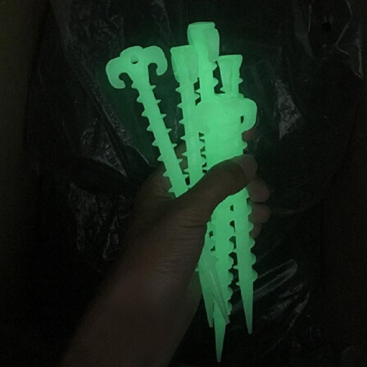 10 Pz/set Luminoso Tenda Da Campeggio A Baldacchino A Terra Vite Pioli Corno Chiodi Tenda Arrampicata All'aperto Chiodi di Plastica Tenda Accessori
