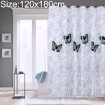 Tende da bagno lavabili per doccia in poliestere impermeabile a farfalla, 80x180cm, 120x180cm, 150x180cm, 180x180cm, 200x180cm, 220x180cm, 240x180cm