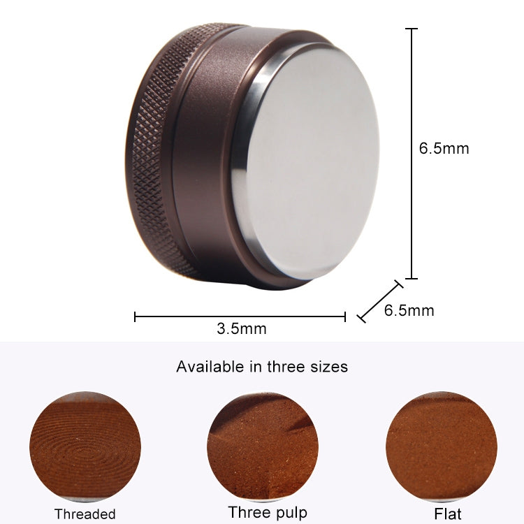 Dispositivo di riempimento in polvere piatta in polvere di caffè in acciaio inossidabile Macaron, Flat, Three Pulp, Thread
