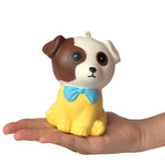 Squishy Lento Aumento Spremere Giocattolo per bambini Giocattoli antistress per bambini Regalo di Natale, Cute little dog(White), Cute little dog(Yellow)