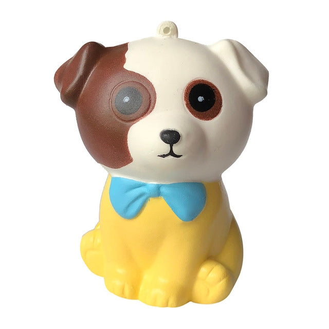 Squishy Lento Aumento Spremere Giocattolo per bambini Giocattoli antistress per bambini Regalo di Natale, Cute little dog(White), Cute little dog(Yellow)