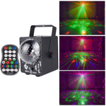 18W 60 tipi di luci laser a sfera magica in cristallo per uso domestico LED luci di proiezione colorate per cielo stellato Luci da palcoscenico ad attivazione vocale, US Plug, UK  Plug, AU Plug, EU Plug