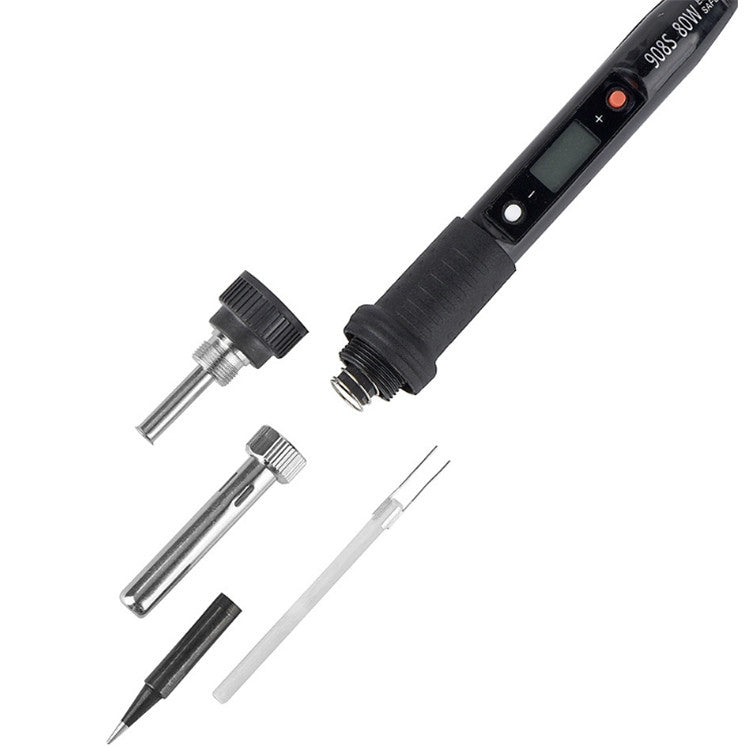 Saldatore con termostato LCD 908S 80W Saldatore a temperatura costante, CN Plug, EU Plug, US Plug