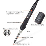 Saldatore con termostato LCD 908S 80W Saldatore a temperatura costante, CN Plug, EU Plug, US Plug