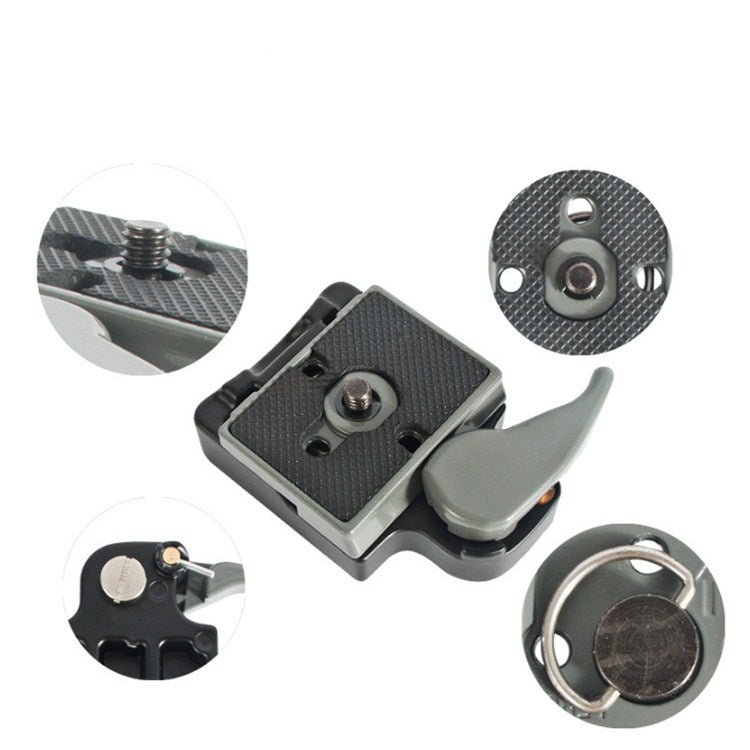 BEXIN Supporto per piastra a sgancio rapido testa treppiede per Manfrotto 200PL-14